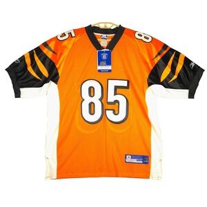 Reebok NFL Cincinnati Bengals Chad Johnson Jersey Orange White Black Size 52